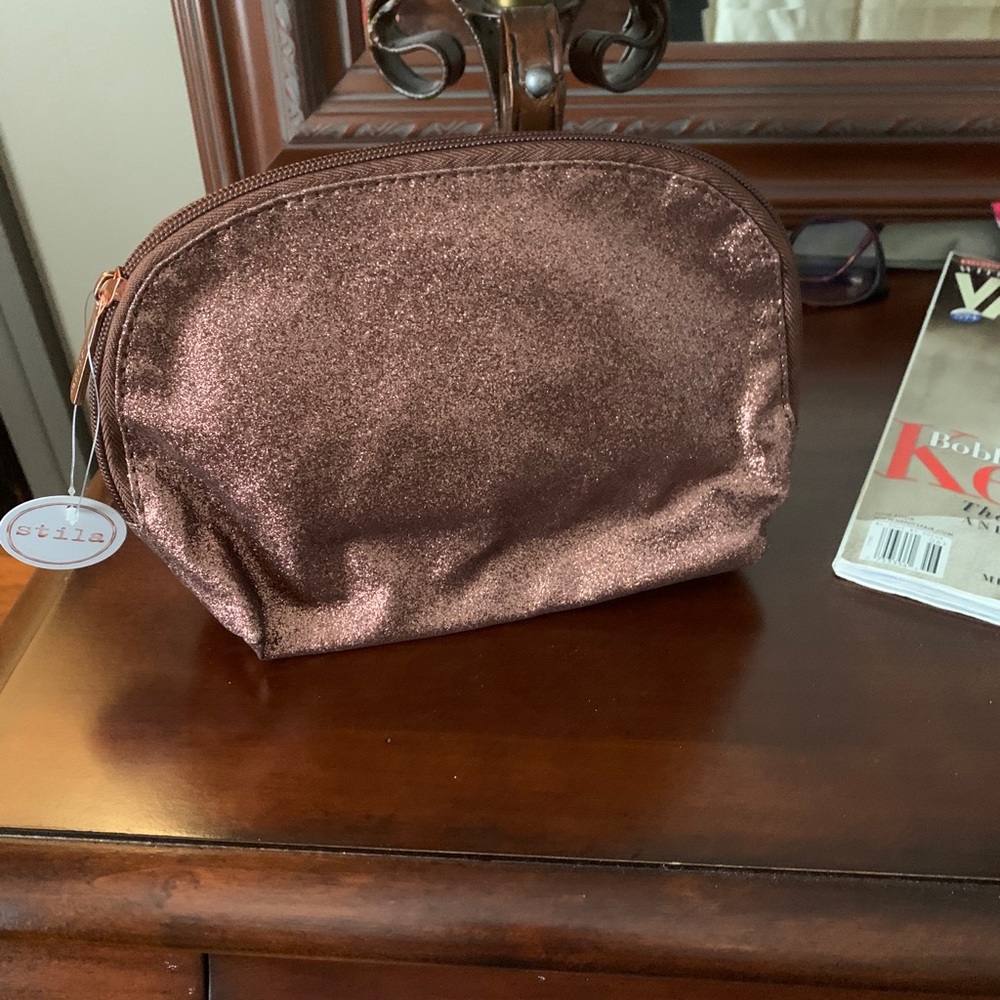 Glitter stila cosmetics bag